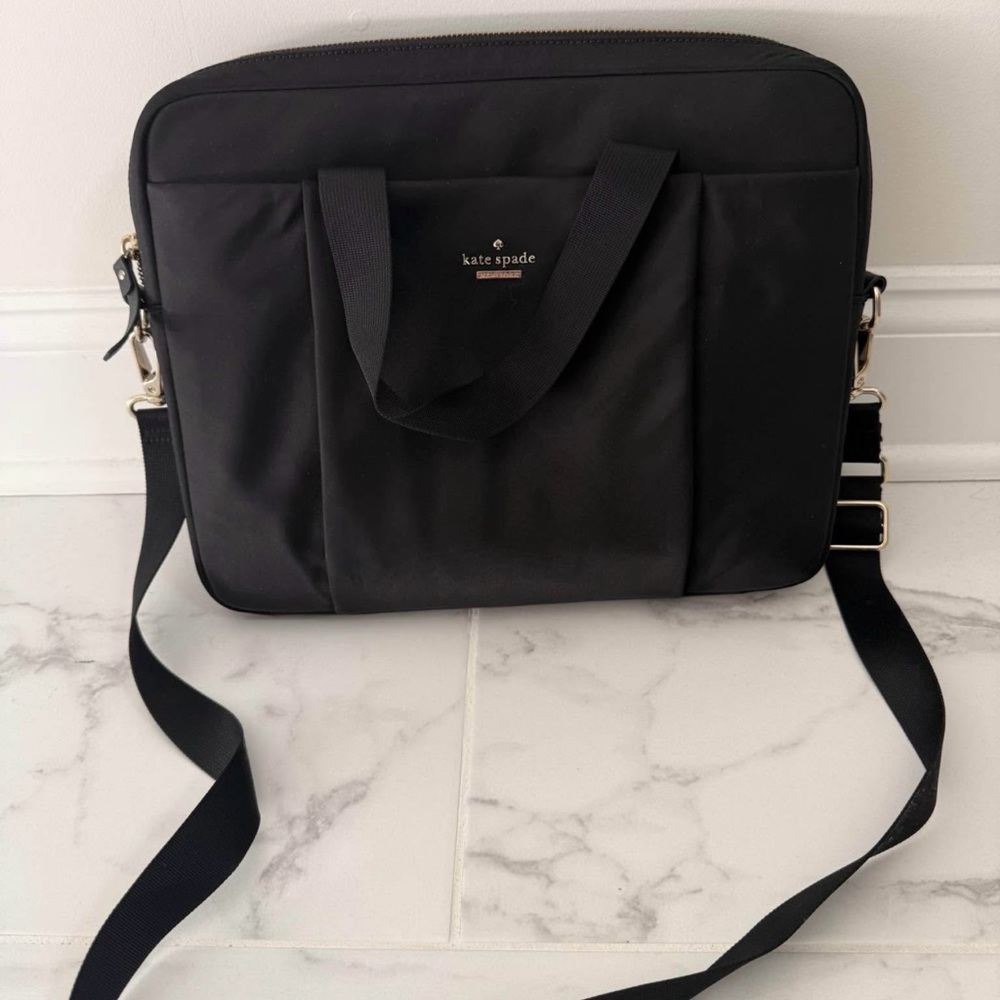 Kate Spade Black Nylon Laptop Bag